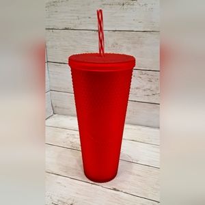 Starbucks 2020 Studded Holiday Tumbler, 24oz - Matte Red NEW